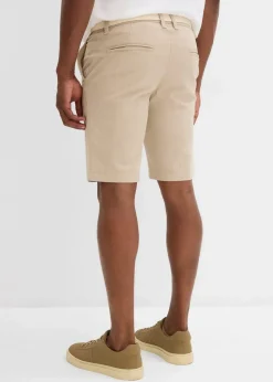 Clearance Stretch-Bermuda mit Gürtel, Regular Fit Herren Hosen|Shorts