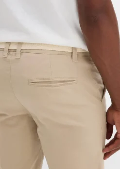 Clearance Stretch-Bermuda mit Gürtel, Regular Fit Herren Hosen|Shorts