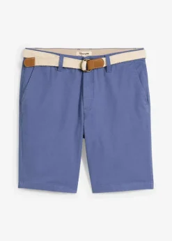 Herren bonprix Große Größen|Shorts|Stretch-Bermuda mit Gürtel, Regular Fit