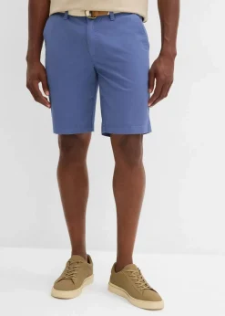 Herren bonprix Große Größen|Shorts|Stretch-Bermuda mit Gürtel, Regular Fit