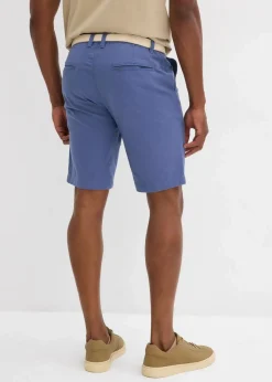 Herren bonprix Große Größen|Shorts|Stretch-Bermuda mit Gürtel, Regular Fit