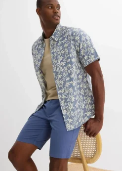 Herren bonprix Große Größen|Shorts|Stretch-Bermuda mit Gürtel, Regular Fit
