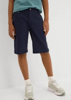 Kinder bonprix Jungen 9-16 Jahre·Shorts|Jungen 9-16 Jahre·Jeans|Stretch-Bermuda mit verstellbarem Bund, Regular Fit