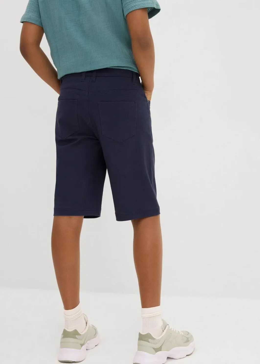 Kinder bonprix Jungen 9-16 Jahre·Shorts|Jungen 9-16 Jahre·Jeans|Stretch-Bermuda mit verstellbarem Bund, Regular Fit