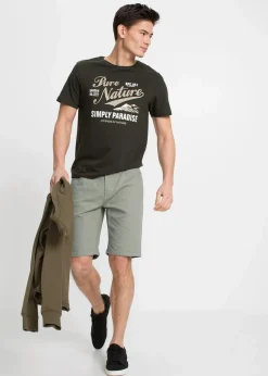 Herren bonprix Hosen|Basics|Stretch-Bermuda, Regular Fit (2er Pack)