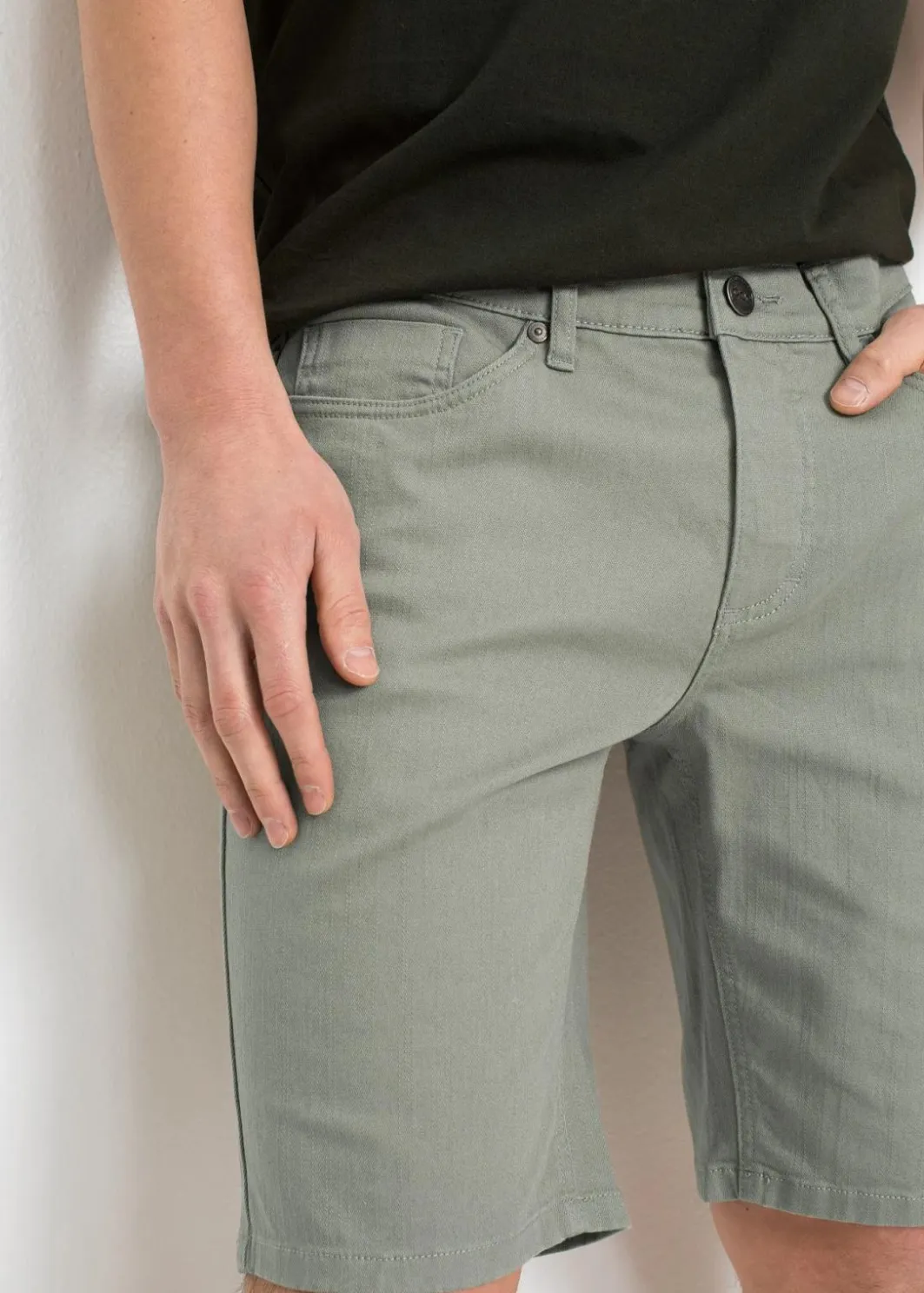 Herren bonprix Hosen|Basics|Stretch-Bermuda, Regular Fit (2er Pack)