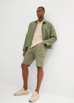 Clearance Stretch-Bermuda, Slim Fit Herren Große Größen|Shorts