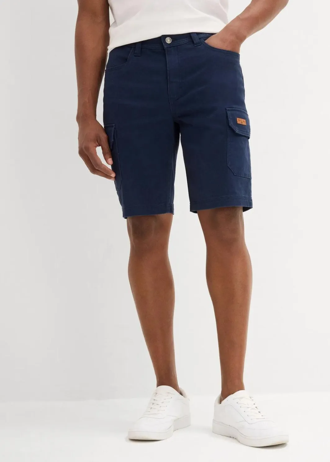Stretch-Bermuda, Slim Fit Herren Hosen|Shorts