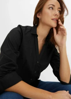 Damen bonprix Blusen & Tuniken|Bekleidung·Jacken & Mäntel|Stretch-Bluse