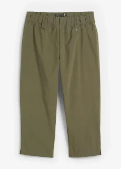 Damen bonprix Hosen|Stretchcapri mit Schlupfbund