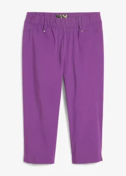 Damen bonprix Hosen|Stretchcapri mit Schlupfbund