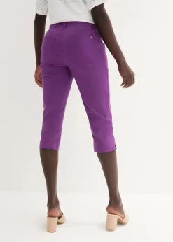 Damen bonprix Hosen|Stretchcapri mit Schlupfbund