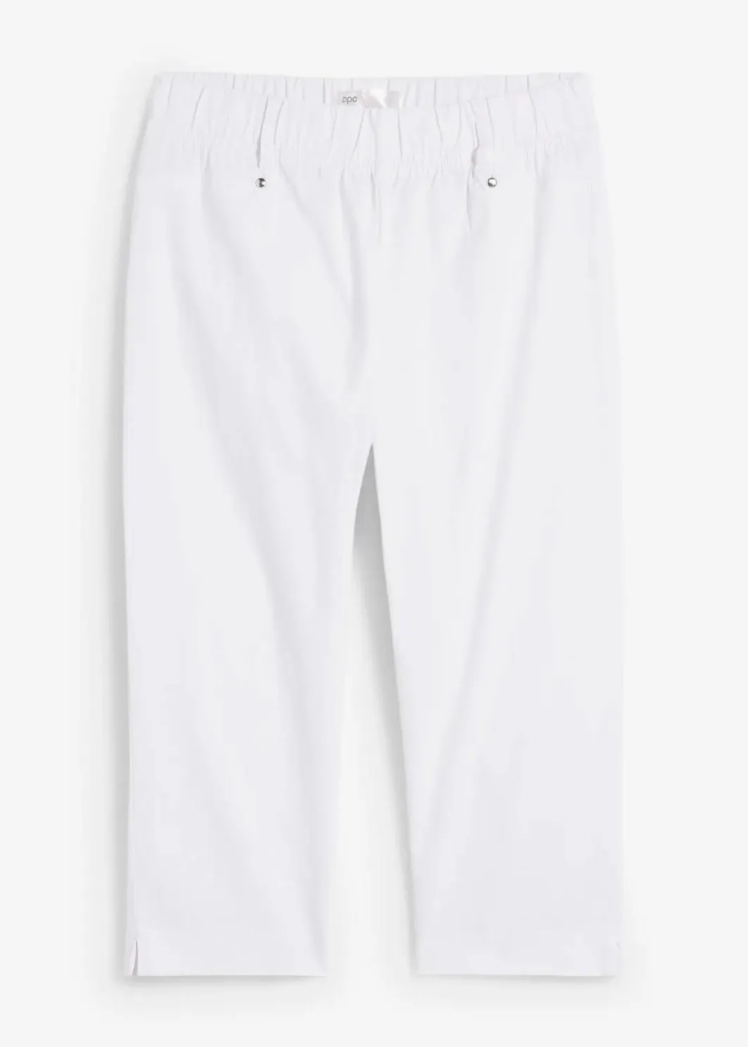 Damen bonprix Hosen|Stretchcapri mit Schlupfbund