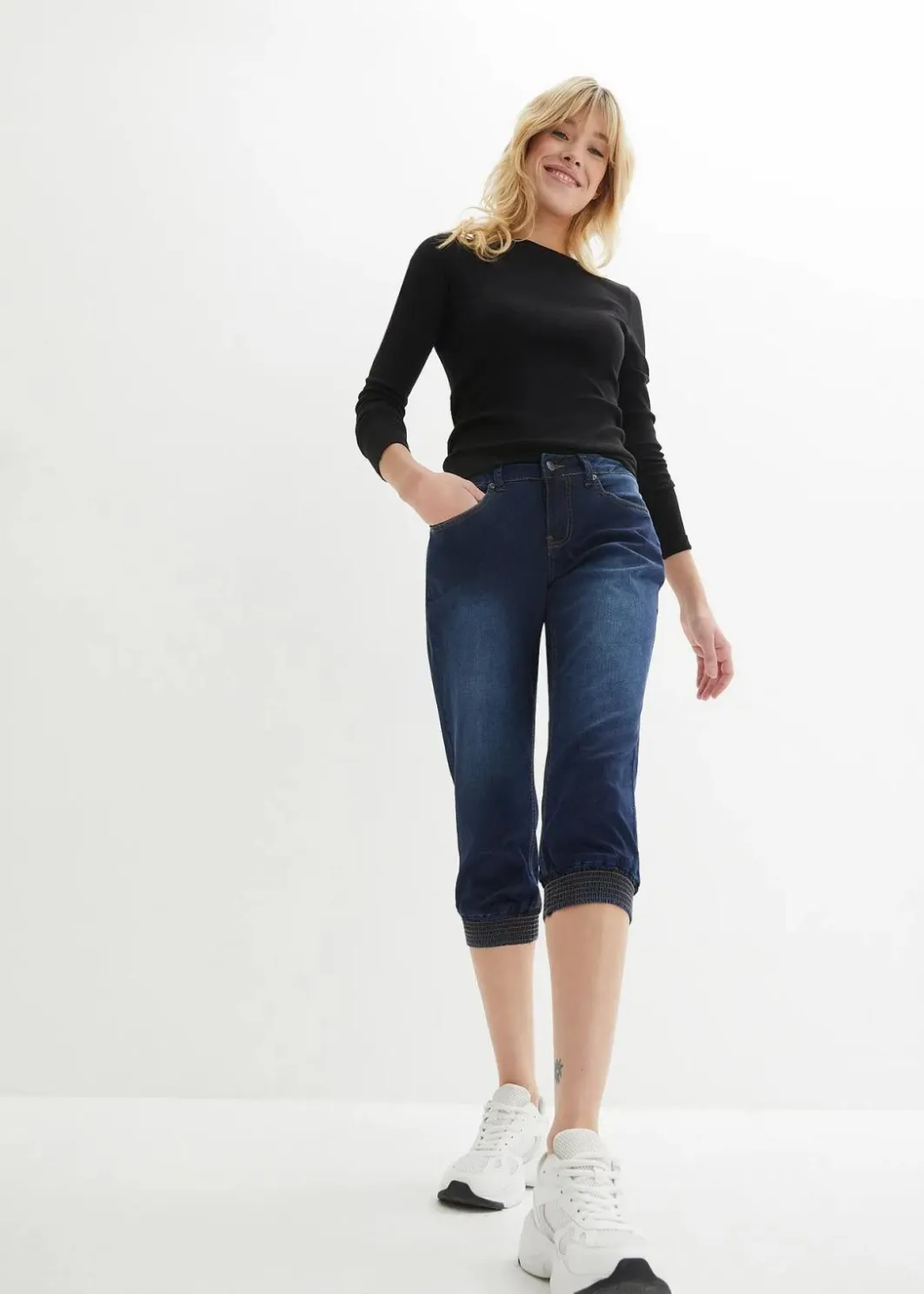 Sale Stretch-Capri-Jeans Damen Bekleidung·Shirts & Tops|Jeans