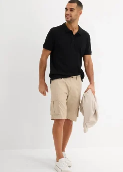 Stretch-Cargo-Bermuda, Regular Fit Herren Hosen|Shorts