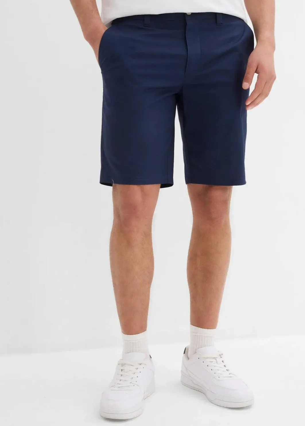 Herren bonprix Große Größen|Shorts|Stretch-Chino-Bermuda Regular Fit (2er Pack)