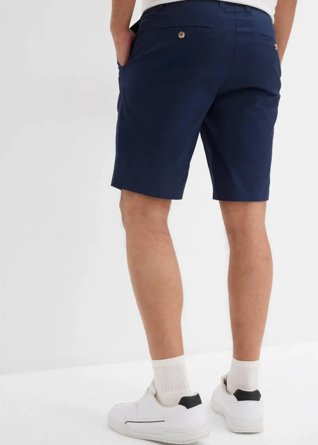 Herren bonprix Große Größen|Shorts|Stretch-Chino-Bermuda Regular Fit (2er Pack)