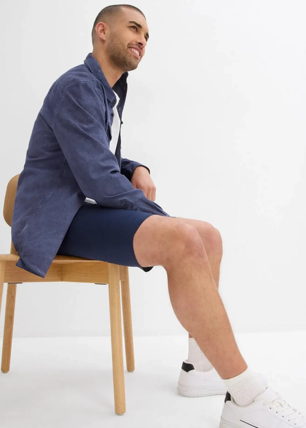 Herren bonprix Große Größen|Shorts|Stretch-Chino-Bermuda Regular Fit (2er Pack)