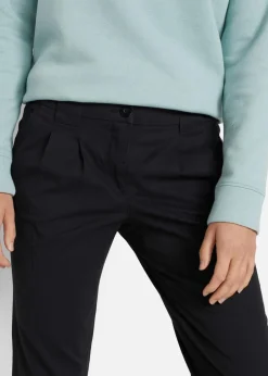 Damen bonprix Kurzgrößen|Bekleidung·Kleider|Stretch-Chinohose