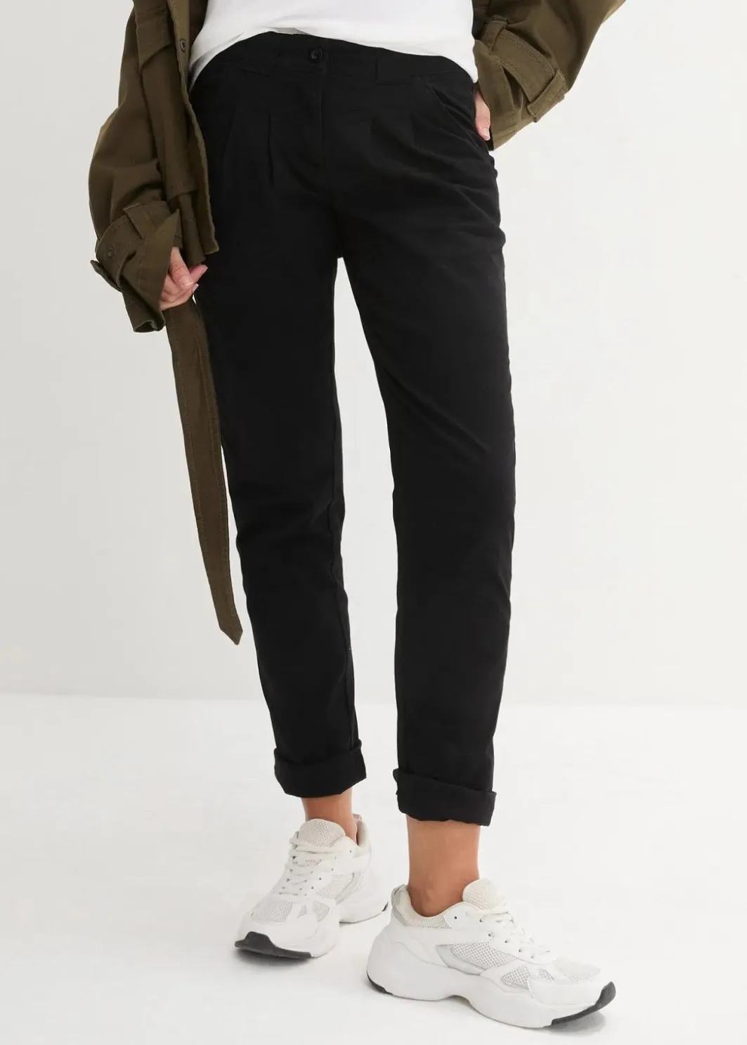 Outlet Stretch-Chinohose Damen Kurzgrößen|Hosen