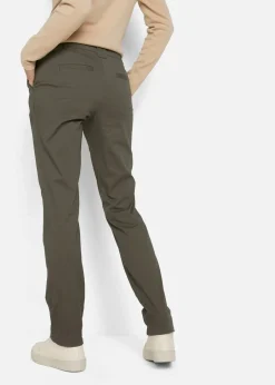 Damen bonprix Kurzgrößen|Hosen|Stretch-Chinohose