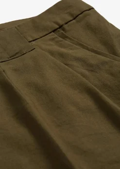 Damen bonprix Kurzgrößen|Hosen|Stretch-Chinohose