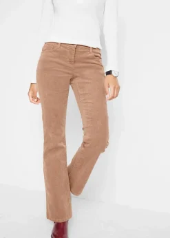 Stretch-Cordhose, Bootcut Damen Hosen|Bekleidung·Kleider