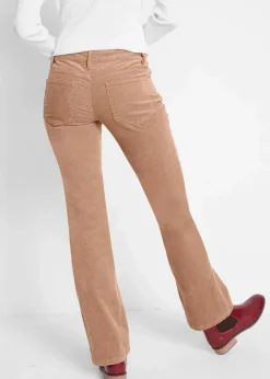 Stretch-Cordhose, Bootcut Damen Hosen|Bekleidung·Kleider