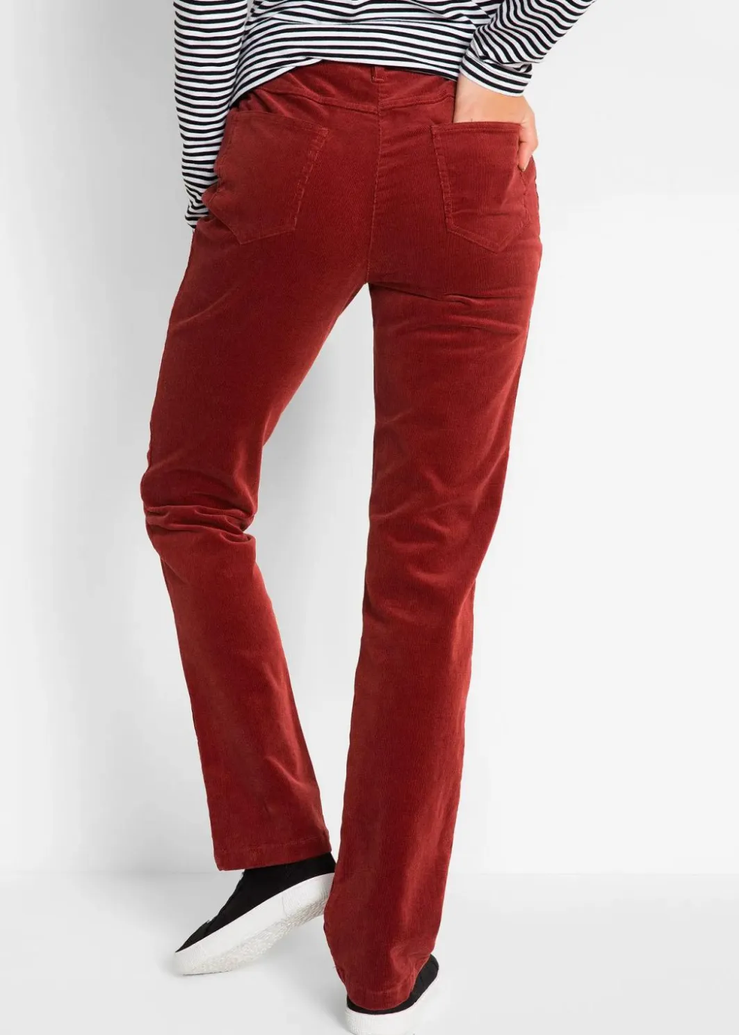 Damen bonprix Hosen|Bekleidung·Kleider|Stretch-Cordhose, Straight