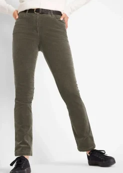 Discount Stretch-Cordhose, Straight Damen Hosen|Bekleidung·Kleider