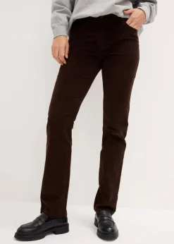 New Stretch-Cordhose, Straight Damen Hosen|Bekleidung·Kleider