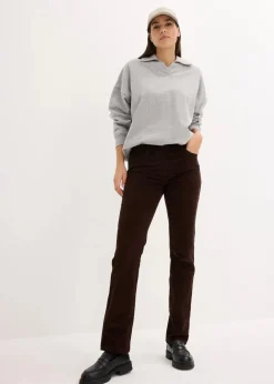 New Stretch-Cordhose, Straight Damen Hosen|Bekleidung·Kleider