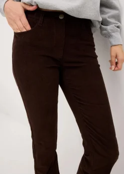 New Stretch-Cordhose, Straight Damen Hosen|Bekleidung·Kleider