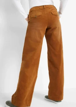 Damen bonprix Hosen|Bekleidung·Kleider|Stretch-Cordhose, Wide