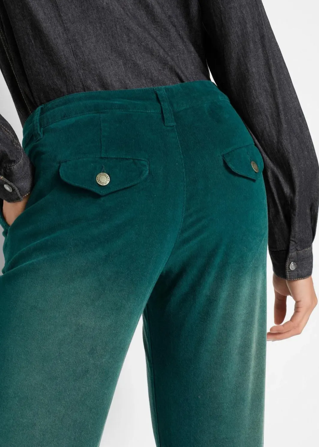 New Stretch-Cordhose, Wide Damen Bekleidung·Kleider|Hosen