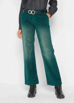 Sale Stretch-Cordhose, Wide Damen Hosen|Bekleidung·Kleider