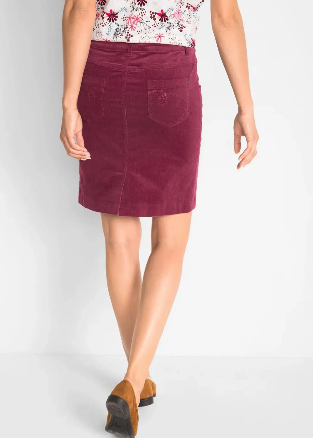 Outlet Stretch-Cordrock Damen Röcke|Bekleidung·Sportbekleidung