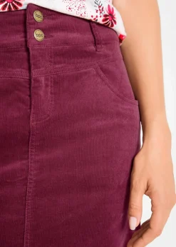 Outlet Stretch-Cordrock Damen Röcke|Bekleidung·Sportbekleidung