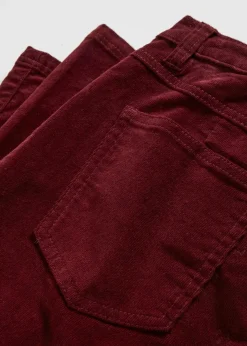 Stretch-Cord-Schlaghose mit High-Waist-Bequembund Damen Hosen|Bekleidung·Kleider