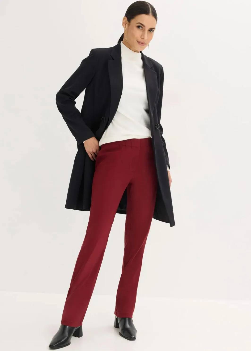 Damen bonprix Hosen|Kurzgrößen|Stretch-Hose