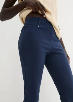 Damen bonprix Hosen|Kurzgrößen|Stretchhose in Schlupfform