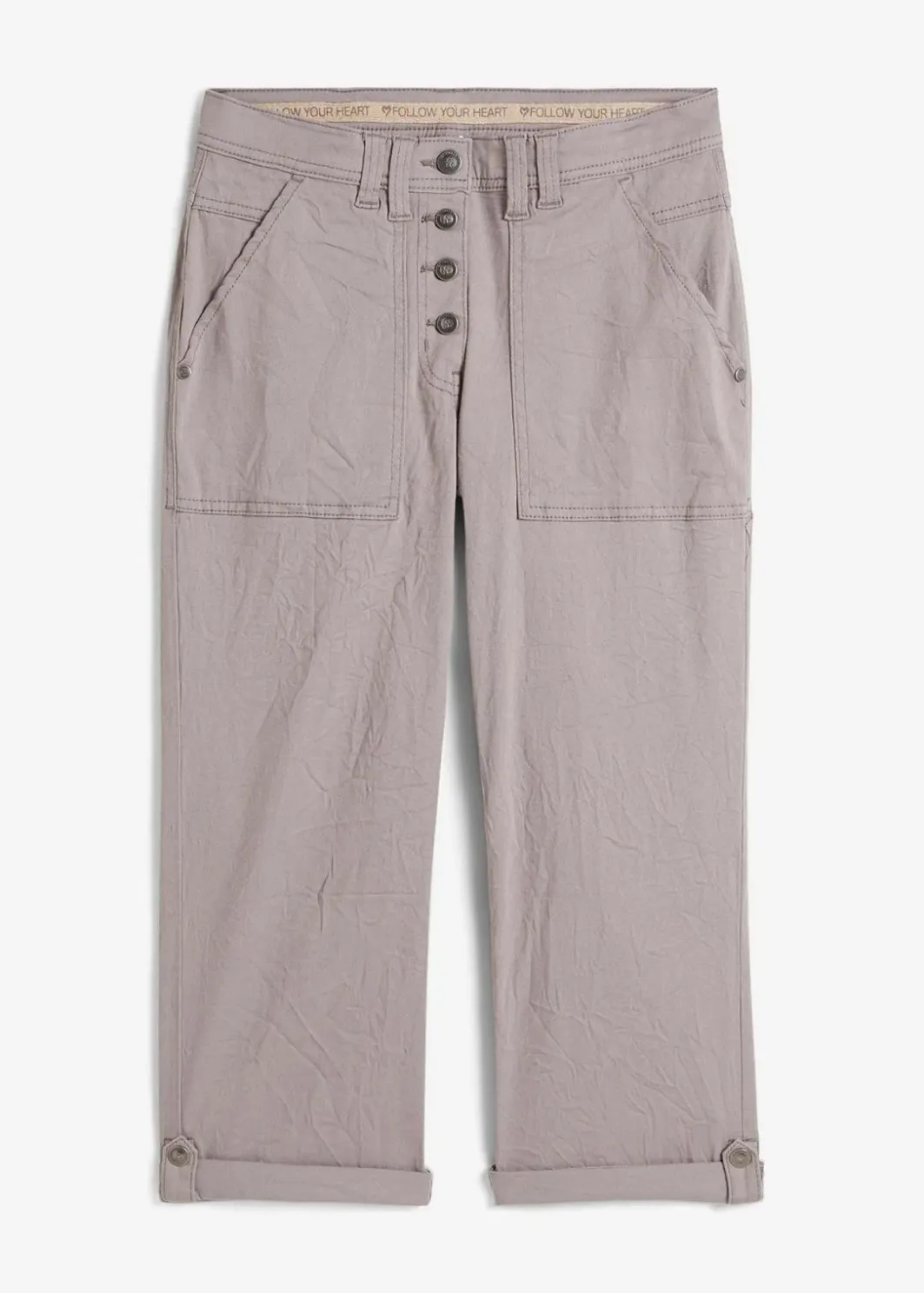 Stretch-Hose mit Crash-Effekt Damen Bekleidung·Kleider|Hosen