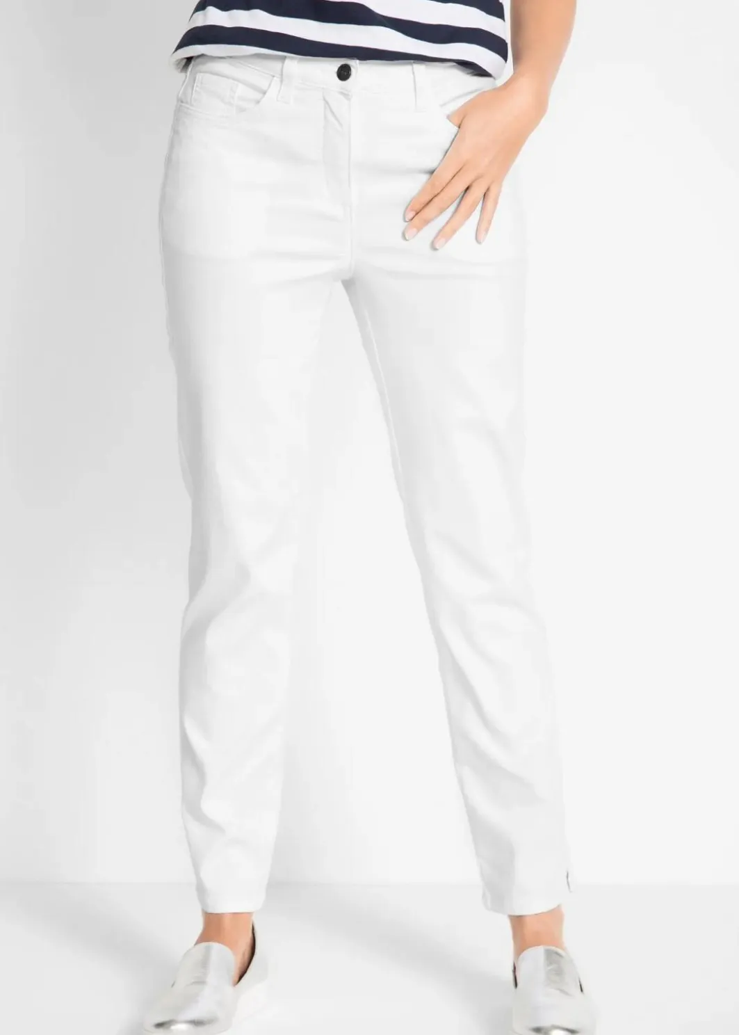 Hot Stretchhose mit geradem Bein, Mid Waist Damen Hosen|Bekleidung·Kleider