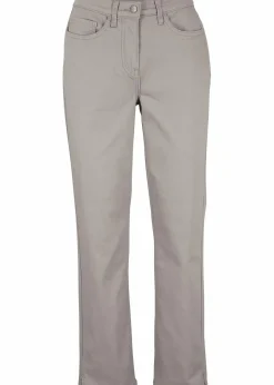 Stretchhose mit geradem Bein, Mid Waist Damen Bekleidung·Kleider|Hosen