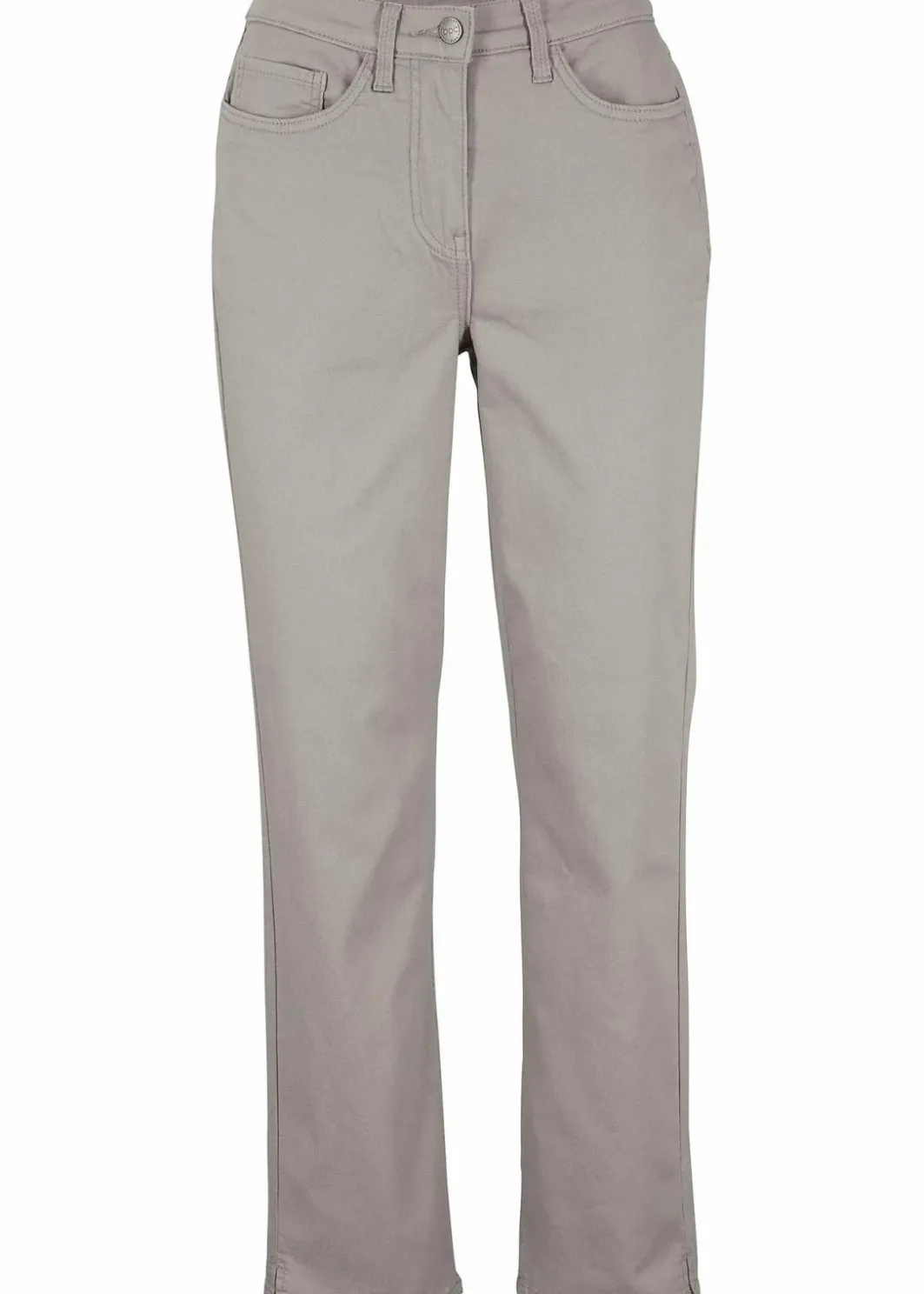 Stretchhose mit geradem Bein, Mid Waist Damen Bekleidung·Kleider|Hosen