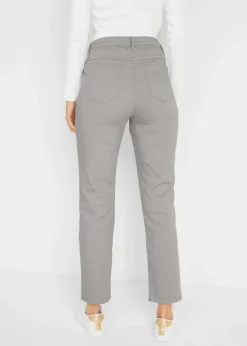 Stretchhose mit geradem Bein, Mid Waist Damen Bekleidung·Kleider|Hosen