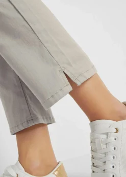 Stretchhose mit geradem Bein, Mid Waist Damen Bekleidung·Kleider|Hosen