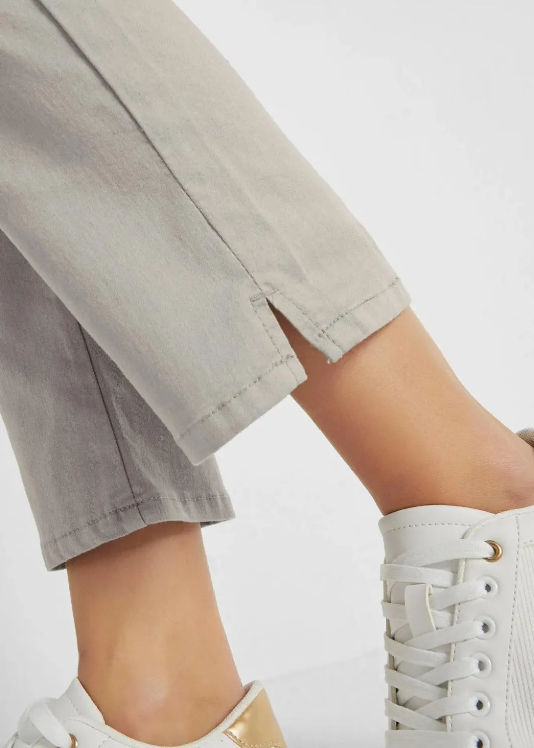 Stretchhose mit geradem Bein, Mid Waist Damen Bekleidung·Kleider|Hosen