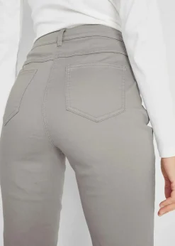 Stretchhose mit geradem Bein, Mid Waist Damen Bekleidung·Kleider|Hosen