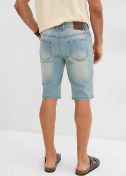Herren bonprix Jeans|Shorts|Stretch-Jeans-Bermuda mit verstärktem Schritt, Regular Fit